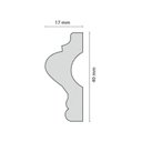 Ver imagem 3 de Kit com 3 Barras Rodameio U40 Perfil de Poliestireno Homestar 6m