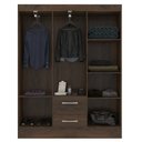 Ver imagem 3 de Guarda-Roupa Asia Casal 6 Portas 2 Gavetas Cor Cacau