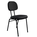 Ver imagem 2 de Kit 2 Cadeiras Secretária Fixa Courvin 4 Pés Palitos 100% Nacional