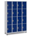 Ver imagem 1 de Armário Roupeiro Aço 16 Portas 191×130×41cm Volume C/ Tranca Cor:azul Del Rey