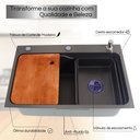 Ver mais imagens de Cuba Gourmet Cozinha Aço Inox C Acessórios 45x68