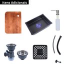 Ver imagem 4 de Cuba Gourmet Cozinha Aço Inox C Acessórios 45x68