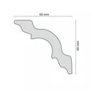 Ver imagem 3 de Kit 18m Linear Roda Teto Perfil de Poliestireno K60 Branco Homestar