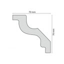 Ver imagem 3 de Kit 18m Linear Roda Teto M100 Perfil de Poliestireno Branco Homestar