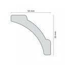 Ver imagem 3 de Kit 18m Linear Roda Teto Perfil de Poliestireno A7 Branco Homestar