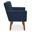 Ver imagem 4 de Kit 4 Poltronas Decorativa Nina Veludo Azul Marinho