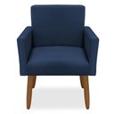 Ver imagem 5 de Kit 4 Poltronas Decorativa Nina Veludo Azul Marinho