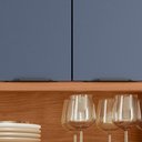 Ver imagem 7 de Cozinha Compacta Viena 8 Portas e 2 Gavetas Lukaliam Móveis Jequitiba/azul Lord