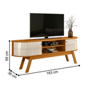 Ver imagem 2 de Rack para Tvs de 75 Polegadas Leicester Cinamomo Off White