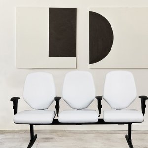 Cadeira Longarina para Escritório 3 Lugares Amor