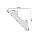 Ver imagem 3 de Kit 18m Linear Roda Teto Perfil de Poliestireno L45 Branco Homestar
