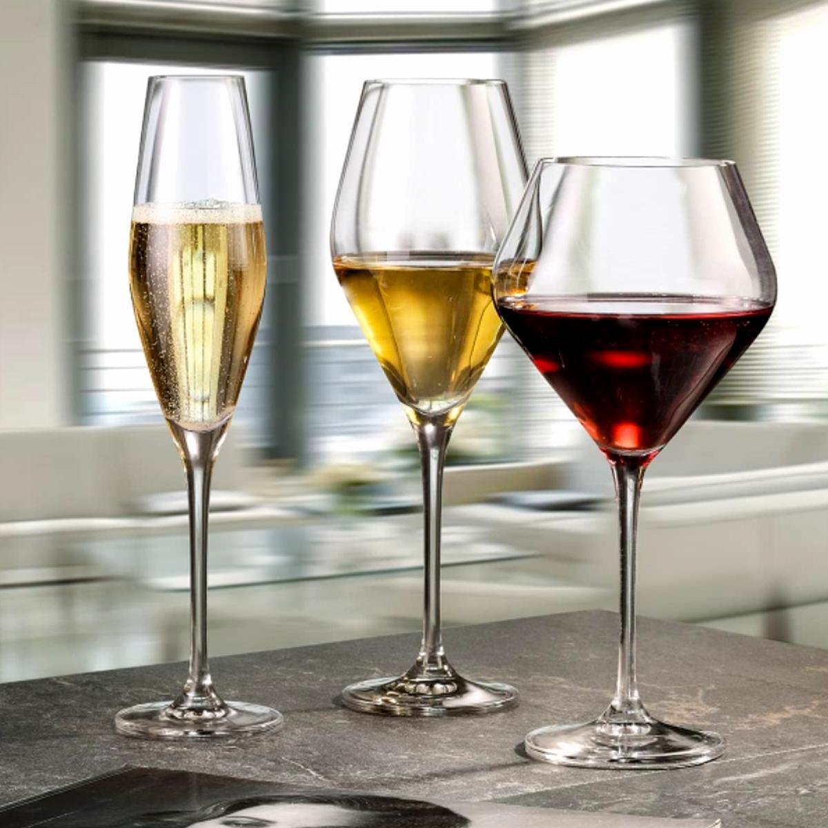 Taça de Cristal Bohemia para Vinho 610 Ml Loxia 2 Peças - 3
