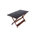 Ver imagem 2 de Jogo Conjunto 6 Cadeiras e 1 Mesa Dobrável de Madeira 120 x 70 - Com Pintura Imbuia