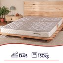 Ver imagem 3 de Colchão Solteirão Ortopédico de Espuma D45 a Vácuo 97x203cm Bf Colchões