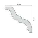 Ver imagem 2 de Kit 18m Linear Roda Teto Perfil de Poliestireno Mt Branco Homestar