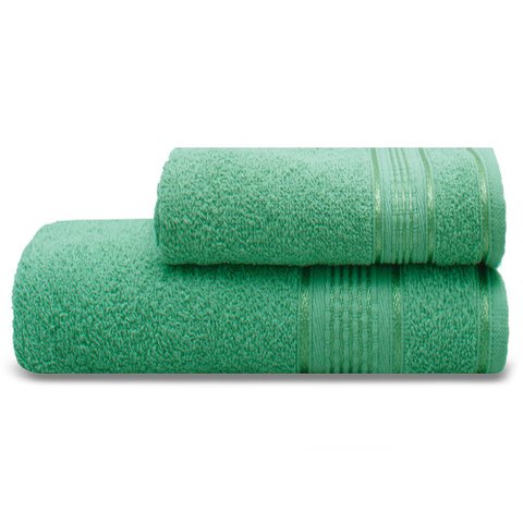 Kit Toalha Banho + Rosto Verde Eucalipto + Tapete
