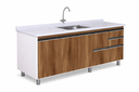 Ver imagem 1 de Gabinete Cozinha Mdp 1,94m Elegance com 8 Pés Pré-montado:nogal