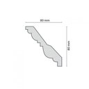 Ver imagem 2 de Kit com 3 Barras Roda Teto Perfil de Poliestireno Olga Homestar 6m