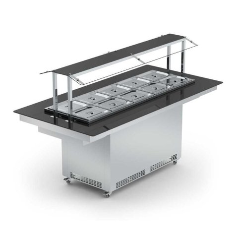 New Buffet Restaurante Central Quente 10 Cubas Nbrcq10 220v - Refrimate