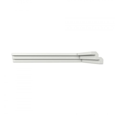 Kit 18m Linear Roda Teto Perfil de Poliestireno T70 Branco Homestar