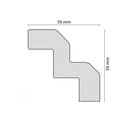Ver imagem 3 de Kit 18m Linear Roda Teto Perfil de Poliestireno T70 Branco Homestar