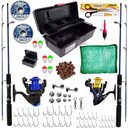 Ver imagem 2 de Kit de Pesca Completo 2 Varas 2 Molinete 10kg + Itens