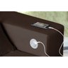 Sofá 5 Lugares Smart 302cm Marrom Retrátil, Reclinável, Tecnologia Carregamento 3 portas USB - 2