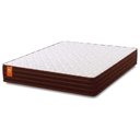 Ver imagem 1 de Colchão Casal Celuplas Molas Qatar 138x188x22cm Marrom / Branco - Suporta até 150kg por Pessoa