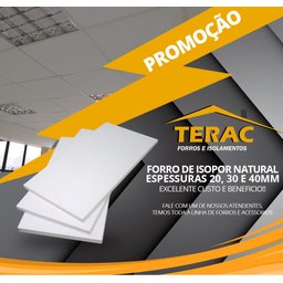 Forro Isopor Natural (sem Textura) Esp. 30mm - 1250 X 625mm C/ 16 Pçs - 2