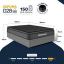 Ver imagem 4 de Cama Box com Colchão Ortobom de Espuma Pillow Top Confort Black Casal 138cm