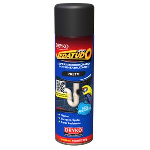 Impermeabilizante / Selador Spray Preto Vedatudo Dryko