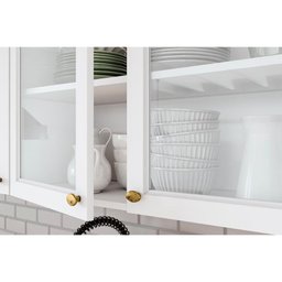 Módulo Cozinha Henn Americana (2 Aéreos. 2 Balcões, 1 Complemento) 5 Peças Branco - 9