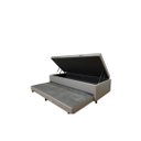 Ver imagem 1 de Cama Box Baú Solteiro com Auxiliar Conjugada | Blindada | Pistão a Gás | Suporta até 200kg | 188x88x