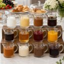 Ver imagem 2 de Kit 12 Leiteiras Cristal 290ml Pequenos Voadores L'Hermitage com Bico Pequena Leite Molhos Buffet