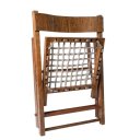 Ver imagem 4 de Kit com 2 Cadeiras Dobráveis em Madeira com Assento em Corda Náutica 1002 - Preebel Castanho