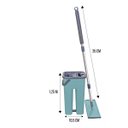 Ver imagem 2 de Balde Flat Mop Esfregão Limpa Lava e Seca Rodo Gira 360°:bege