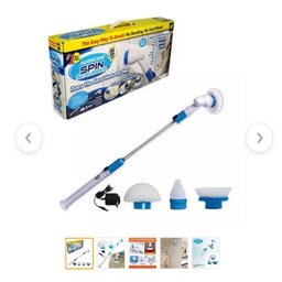 LIMPADOR MOP HIGIENIZADOR LIMPADOR DE PISOS CARPETES VIDROS E JANELAS ESFREGAO VASSOURA ELETRICA - 2