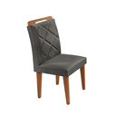 Ver imagem 2 de Mesa Alvorada 180 Tp Mdf Vidro canto Reto 6 Cadeiras Rufato