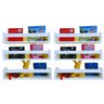 Combo 6 Nichos Revisteiro Prateleira Para Livros Bonecos Brinquedos Mdf55cm - 1