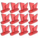Ver imagem 1 de Conjunto 12 Porta Guardanapos de Mesa Vermelho Transparente Crippa Café Restaurante