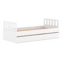 Ver imagem 2 de Bicama Solteiro Mdf Bp Branco com Cabeceira Megamobilia