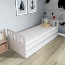 Ver imagem 1 de Bicama Solteiro Mdf Bp Branco com Cabeceira Megamobilia