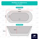 Ver imagem 4 de Kit Banheira de Imersão e Misturador Monocomando - Nab0002-c + Tab0028-c