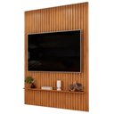 Ver imagem 2 de Painel Ripado para TV 65 pol Sala Quarto 183x240cm Lexa D05 Freijó - Lyam Decor