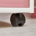 Ver imagem 7 de Gaveteiro Escritório Madeira Maciça 5 Gavetas Rodízios Lagos Branco Rosa Idimex