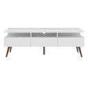 Ver imagem 3 de Rack para TV até 55" Londres com Pés Retrô Branco Madesa