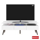 Ver imagem 4 de Rack para TV até 55" Londres com Pés Retrô Branco Madesa