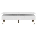 Ver imagem 2 de Rack para TV até 55" Londres com Pés Retrô Branco Madesa