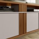 Ver imagem 3 de Rack para Sala Tv até 70" Nt1290 Freijó Trend com Off White Tx Notável Móveis