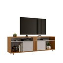 Ver imagem 1 de Rack para Sala Tv até 70" Nt1290 Freijó Trend com Off White Tx Notável Móveis